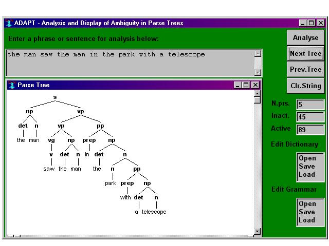 more parser output